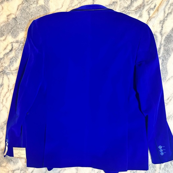 Men’s Royal Blue Velvet Jacket - Picture 2 of 8